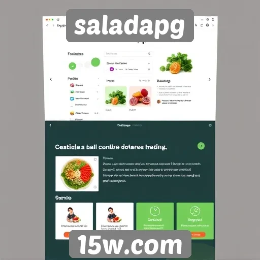Análise da interface do site Saladapg